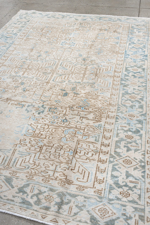 Antique Heriz Area Rug (6' x 9')